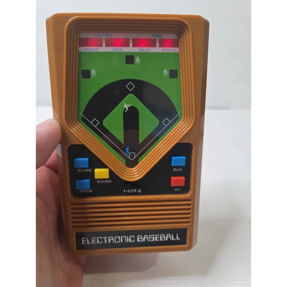 Vintage 1978 Mattel Hockey & Electronic Baseball Handheld Game Lot TESTED
